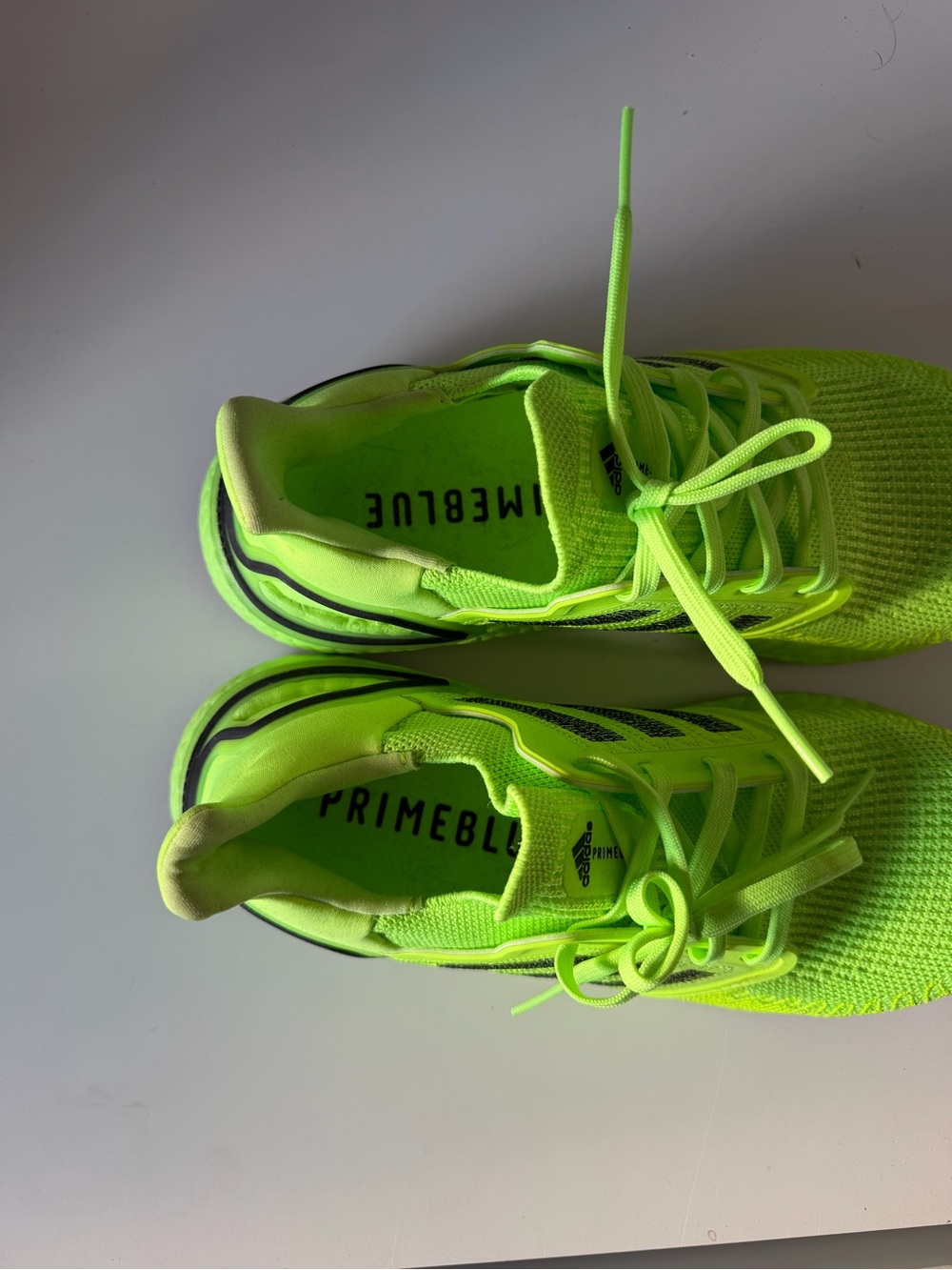 adidas Neon Green Athletic Running Shoes - Picture 4 of 7